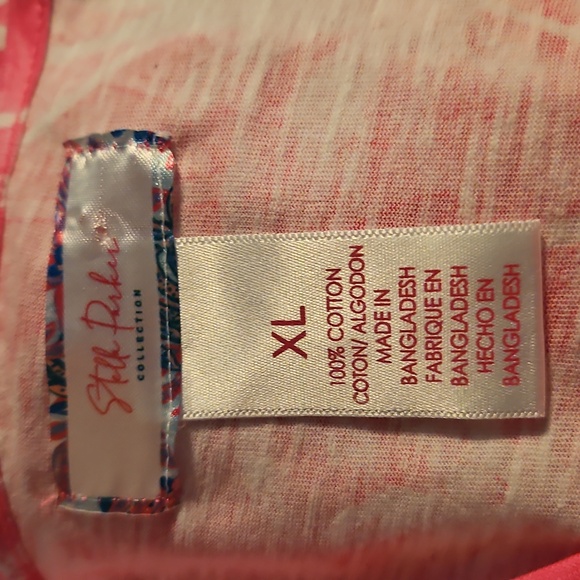 Vibrant Pink Palm Print Long Sleeve Top - Picture 5 of 5